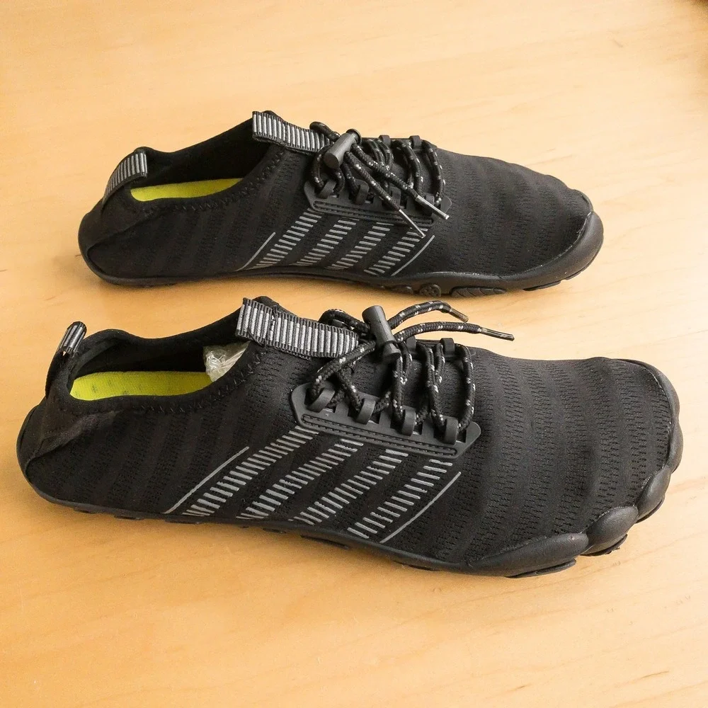 SAYOLA Water Shoes Mens Size 9.5 Black Quick Dry Aqua Swim Barefoot Beach Surf - Picture 12 of 16